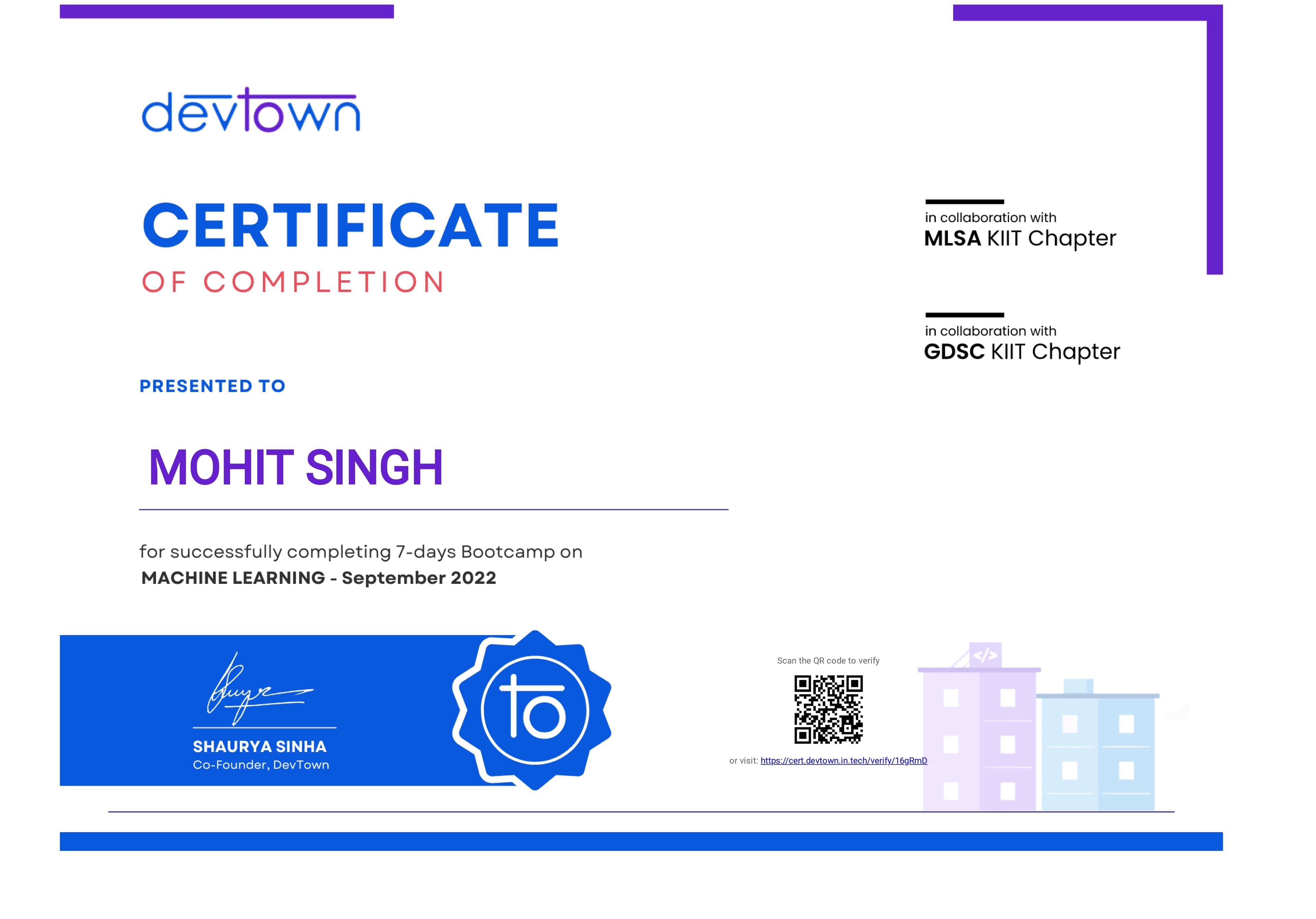 Machine Learning Bootcamp - Devtown
